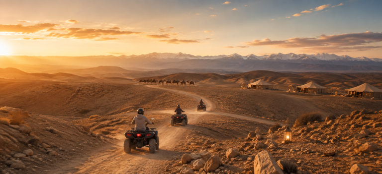🌅 Excursion inoubliable dans le désert d’Agafay !